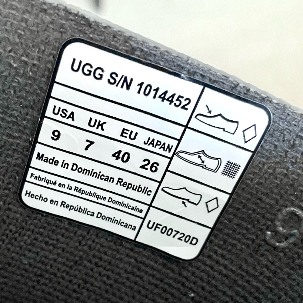 UGG Sienna Gray Rain Boots Waterproof Rubber Mid-Calf Boots Size 9 - Picture 6 of 7